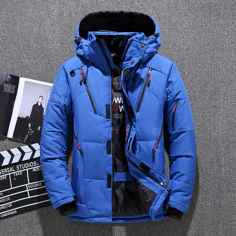 Down Jacket Packable - Erkek Beyaz Ördek Aşağı Ceket Sıcak