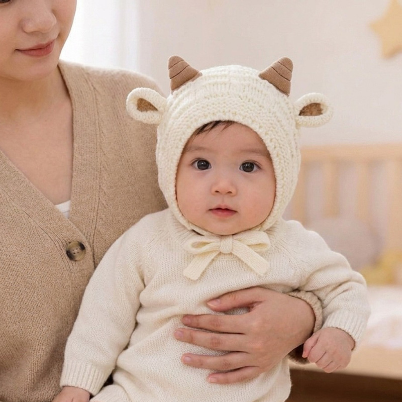 Bebek Kışlık Örgü Sıcak Şapka  - Knit Beanie Hat Warm incelemesi ve fiyatı