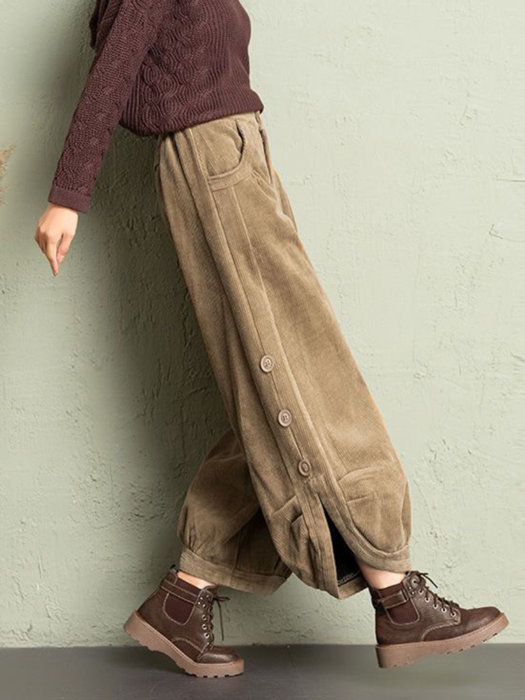 Kore Kadife Kadın Pantolon Son - Corduroy Pant Warm incelemesi ve fiyatı
